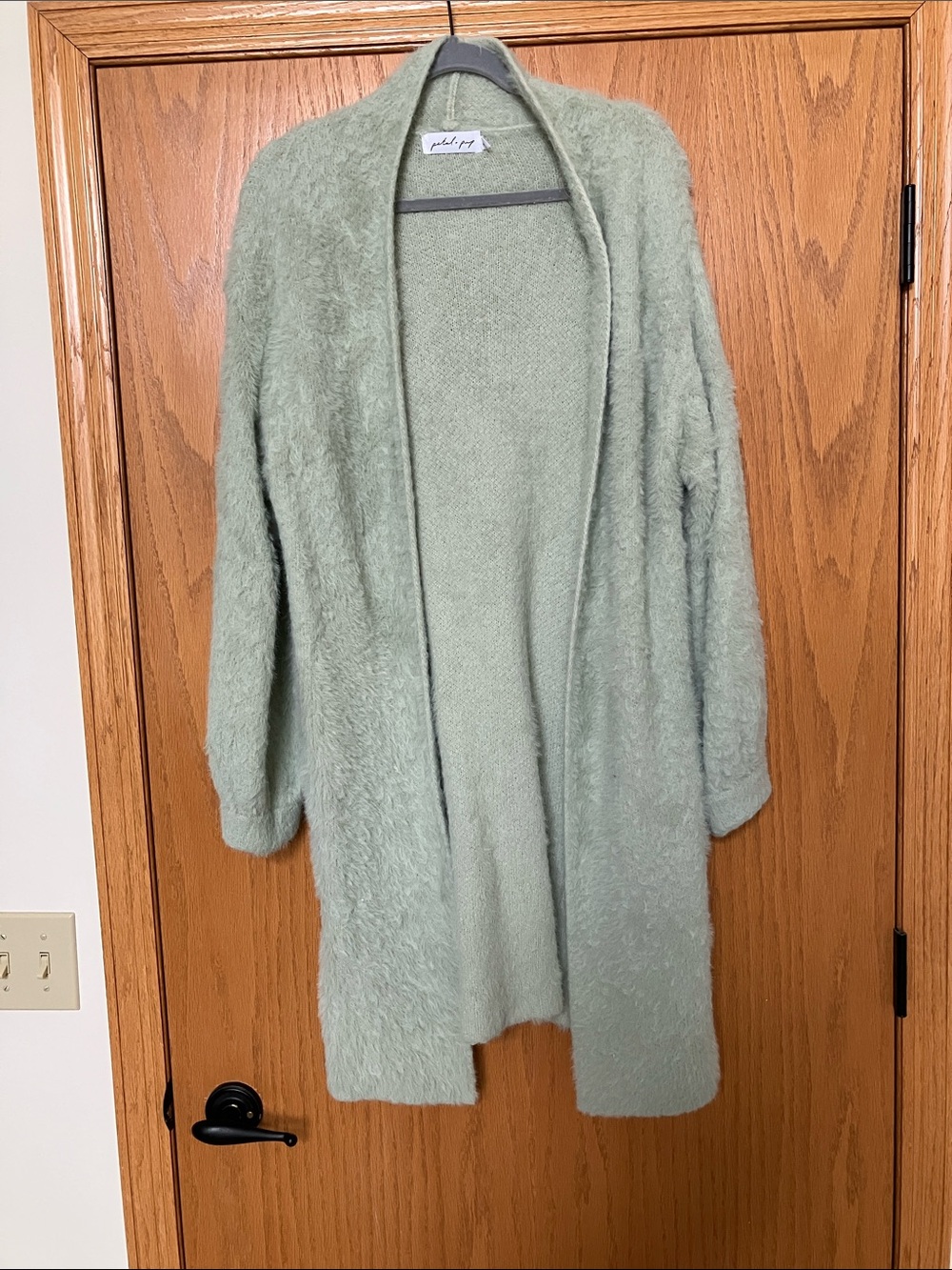 Petal & Pup Open-Front Cardigan in Sage